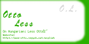 otto less business card